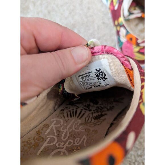 Keds x rifle paper co. red floral sneakers sz 6 excellent condition - Picture 3 of 4